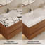 Meuble-lavabo moderne compact avec lavabo en céramique, plateau en faux marbre et rangement pour petits espaces