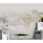 Papier peint abstrait cerf à cornes abstrait noir-1832204183