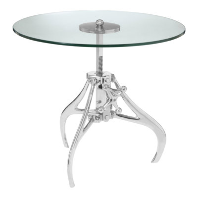 Wolfsburg Glass Top End Table