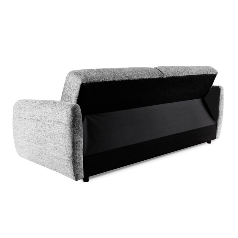 3 Seater Chenille Sofa Bed, Grey