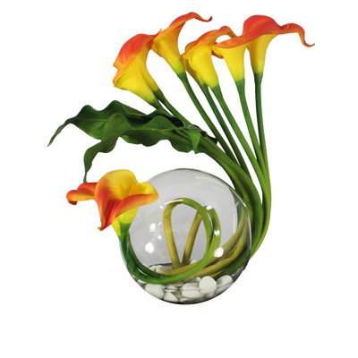 Pièce maîtresse en vase crosswinds calla lilies