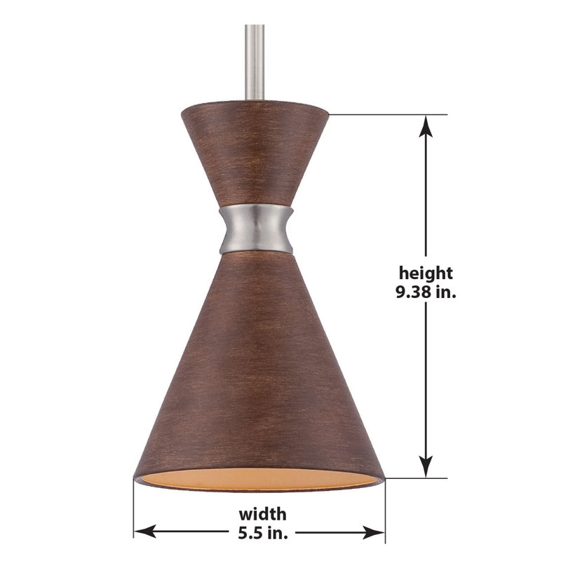 Assiya 1 - Light Pendant, Distressed Koa