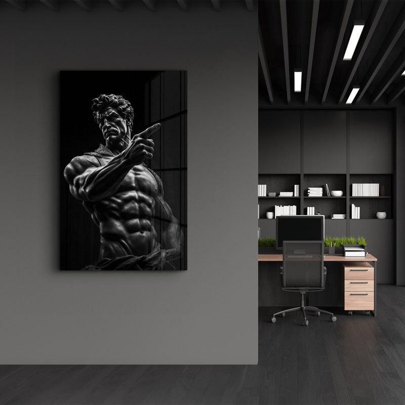 Élégante peinture murale en verre trempé de 13,8 po x 21,7 po | 100% verre trempé, épaisseur: 0,16 pouce | Imprimé UV pour des couleurs éclatantes | Parfait pour la décoration intérieure, le salon et les espaces de bureau