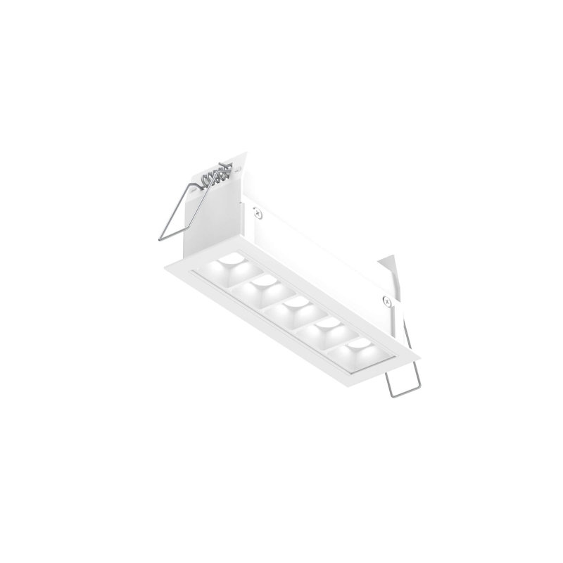 Garniture encastrée ouverte 6 po, Blanc