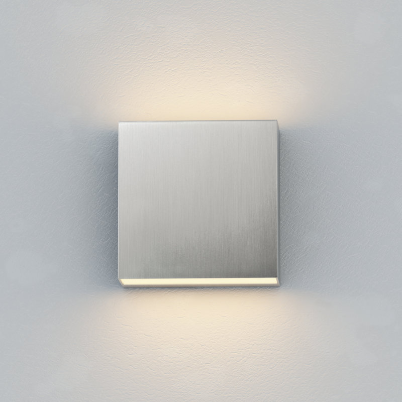 Applique murale en aluminium Apsolon, Aluminium satiné
