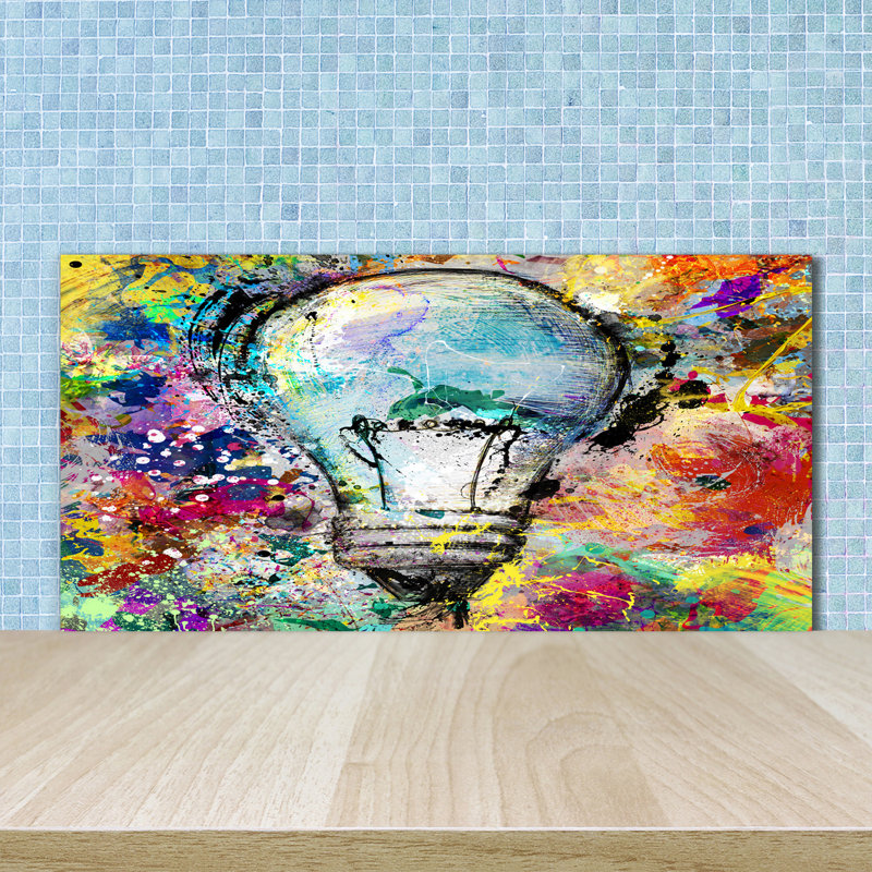 Daeshawn 50cm W x 100cm L Glass Peel and Stick Panel