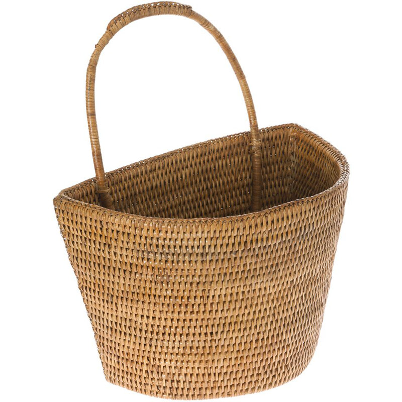 Panier mural Everard Kouboo, H 15,5 po x l 13 po x p 8 po, Brun miel