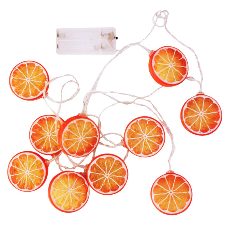  10 LED Orange String Lights – Warm White Glow for Holiday and Everyday Décor