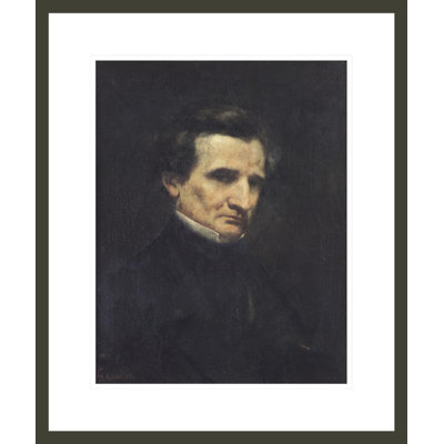 Hector Berlioz (1803-69), Gustave Courbet, estampe numérique encadrée