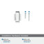 Bouton d'armoire en chrome poli de 1-1 / 4 po (32 mm) Mulholland-63965778-109274169