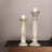 9'' H Wood Tabletop Candlestick