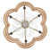 19.7" Hand-Woven Rattan Ceiling Fan with Remote and Light