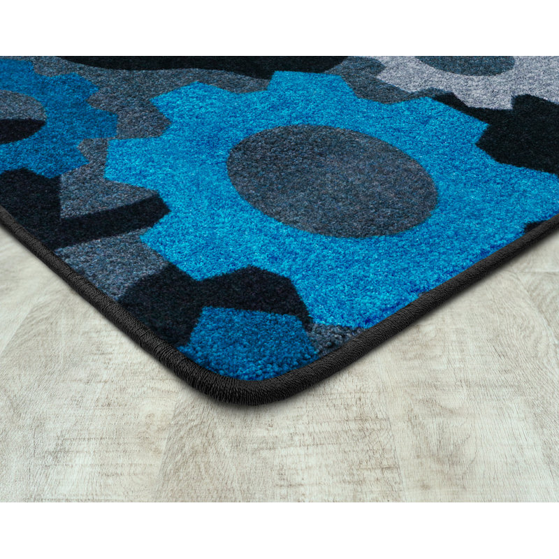 Tapis Shifting Gears par Joy Carpets, Rectangle 3 pi 10 po x 5 pi 4 po