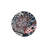 Black And White Colorful Checkerboard Abstract Geometric Round Woven Floor Carpet-1260056254