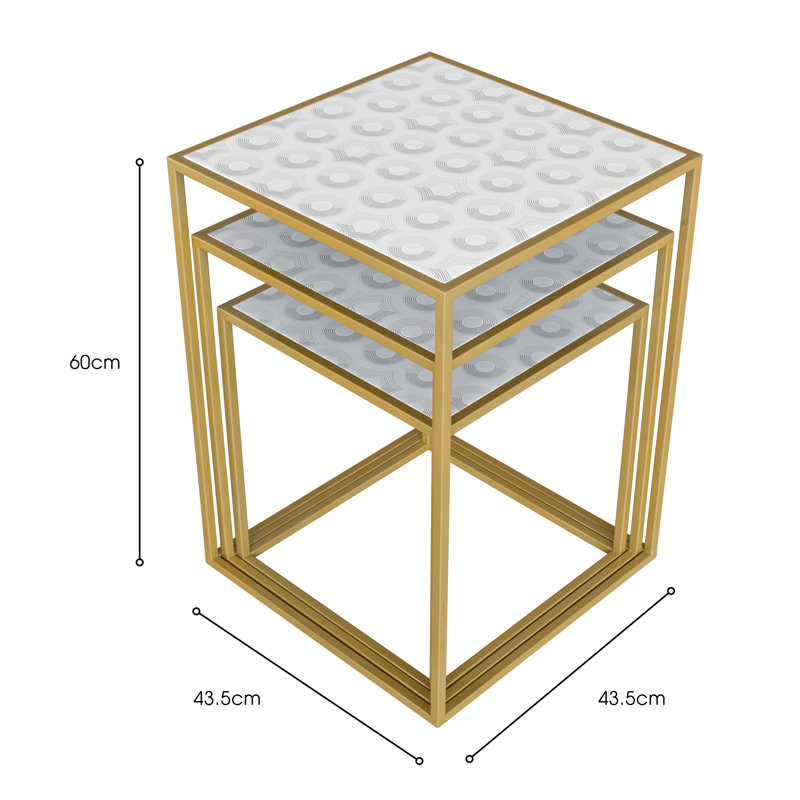 LLB - NEST OF TABLES SET OF 3 PANTHEON