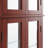 Elegant Cherry Lighted Curio Display Cabinet With Glass Doors-346036772