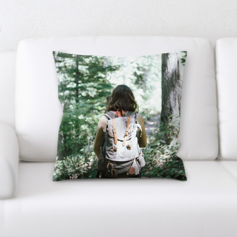 Hiker Throw Pillow