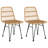 Badr Patio Dining Set with Square Table-405009135-405009134