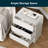 3-Drawer Nightstand Set of 2,23.6" Wide-1279599204