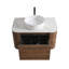 Meuble-lavabo de 30 pouces avec lavabo en céramique blanc et porte-serviettes-133406337-133406338