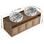 Meuble-lavabo 48 po avec lavabo d'art en céramique, porte à fermeture en douceur 4 po, montage flottant, contreplaqué (emballage KD)-1985769792-1985769793