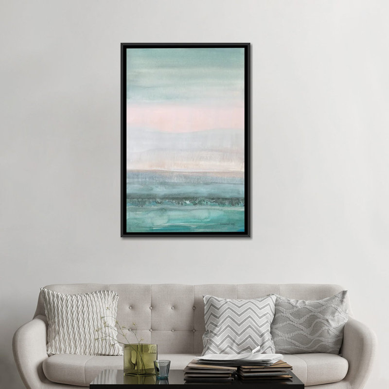 Pastel marin par Danhui nai, reproduction d’art, Pas de tapis, H 48 po x l 32 po x P 1,5 po, Toile avec cadre noir
