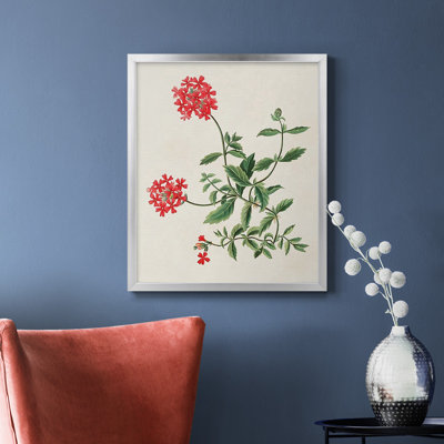 Fleurs des saisons de la saison 11, toile encadrée de qualité supérieure - prête à être accrochée