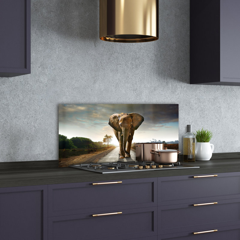 Norphlet 50cm W x 100cm L Glass Peel and Stick Panel
