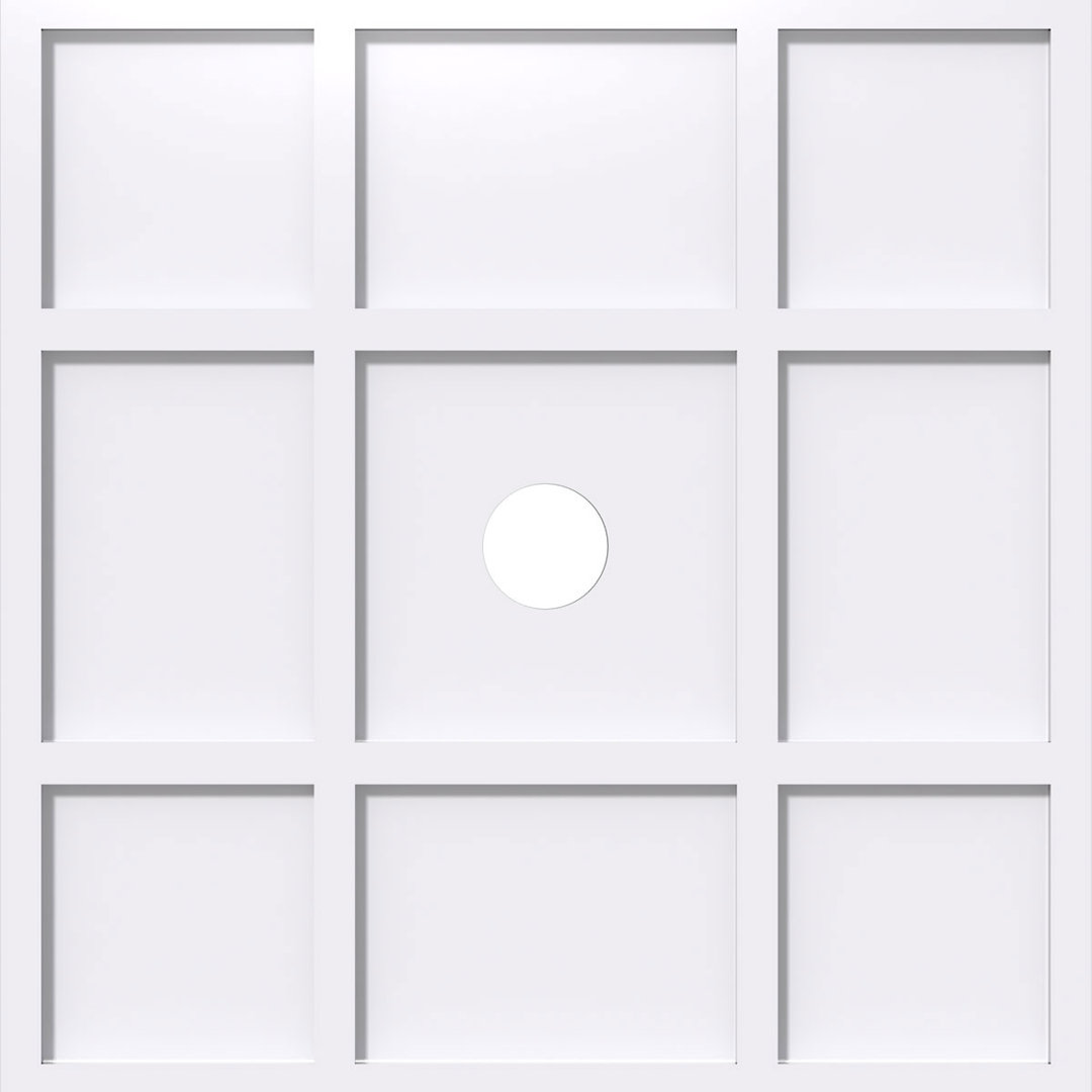 Rubik Architectural Grade PVC Contemporary Ceiling Medallion Ekena Millwork 