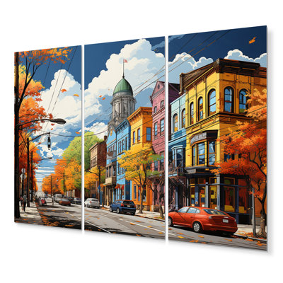 Yellow Coral City St. Louis City Cities & Countries Wall Decor on Metal