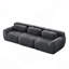 Tissu moelleux doux et moelleux de 114 po, canapé modulaire modulaire, conception ergonomique avec coussins décoratifs, raccordement à boucle à compression complète pour étude, cinéma maison-1223170621-1223170622