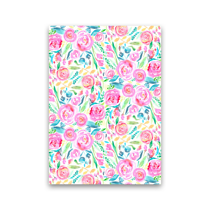 Spring Days Pink 1 Piece Wall Art, 59.4cm H x 42cm W x 4cm D, No Framed