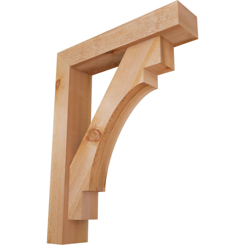 Support Merced Block avec support décalé, 36 x 28, Cèdre rouge occidental de l 6 po (scié brut)