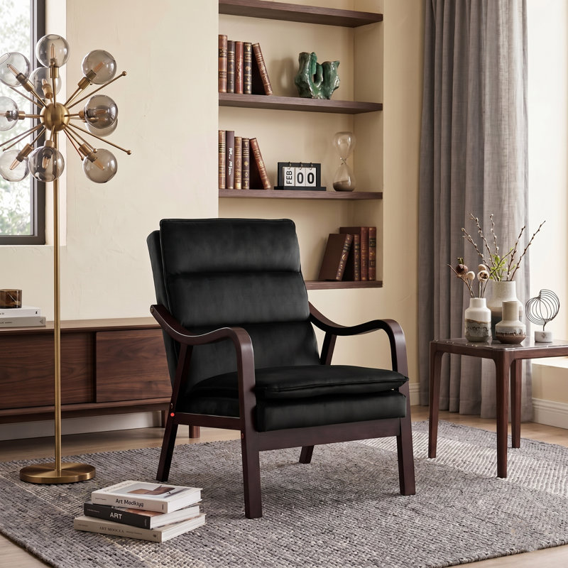 Fauteuil de style médiéval moderne, Noir