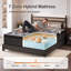 Matelas hybride mi-ferme 10 po dans une boîte - Mousse viscoélastique gélifiée rafraîchissante et ressorts ensachés individuellement, soulagement de la pression, isolement du mouvement et support de bord renforcé-2094936412-2095089398