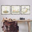 Ensemble de 3 toiles flottantes Mama Goose & Ducklings par Lucille Price-630878752-630878748