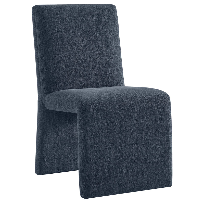 Emory Fabric Upholstered Dining Side Chair, Slate Blue