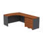 Bureau en forme de L à l'avant gauche avec 2 piédestaux mobiles Series C-13777424-13777429