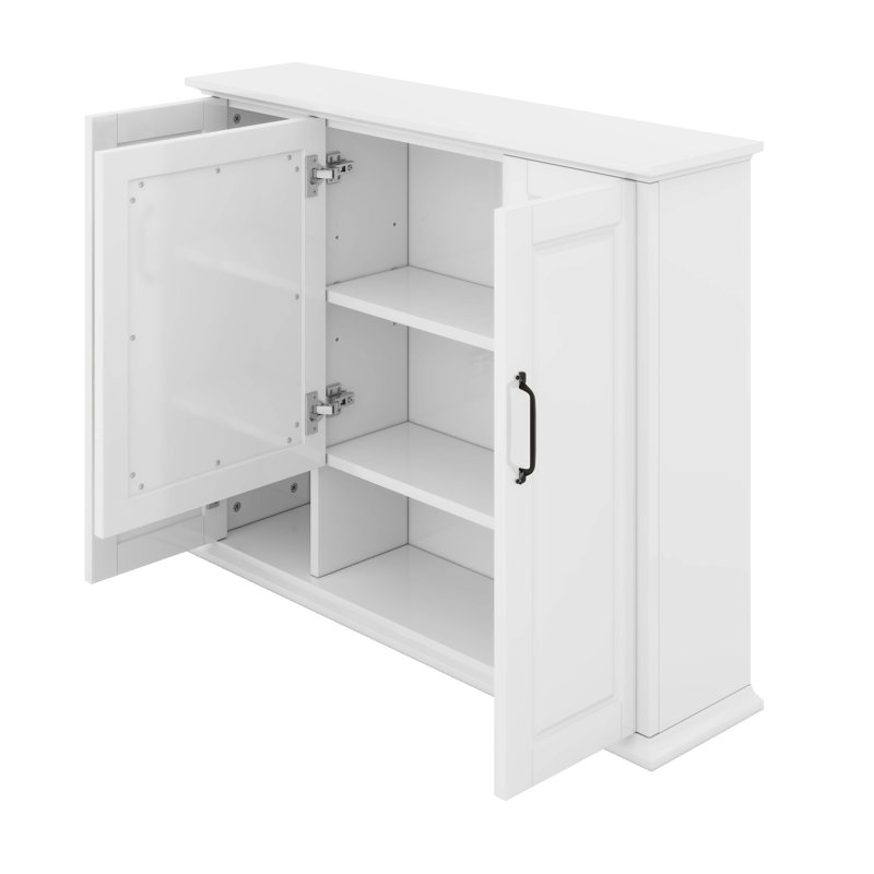 Armoire de rangement murale 36 po, Blanc