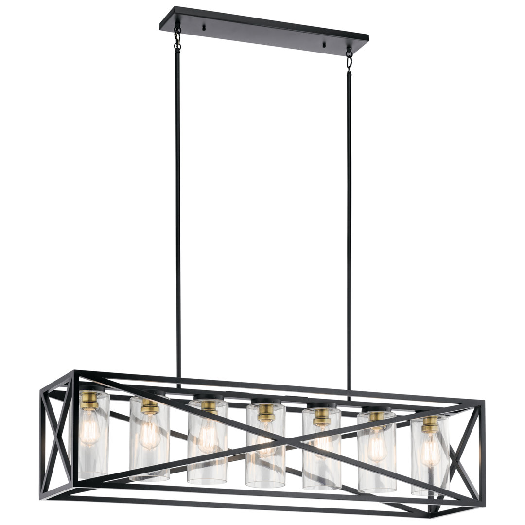 Brendetta 7 - Light Black Kitchen Island Pendant Gracie Oaks