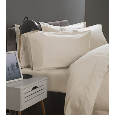 Plain Dye 400 TC Egyptian-Quality Cotton Sateen Pillow Case