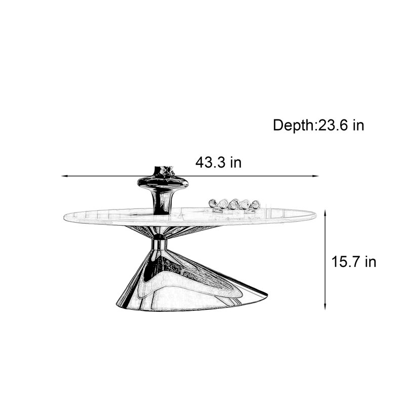 Mathilde, 15.7" H x 43.3" W x 23.6" D, Multicolor