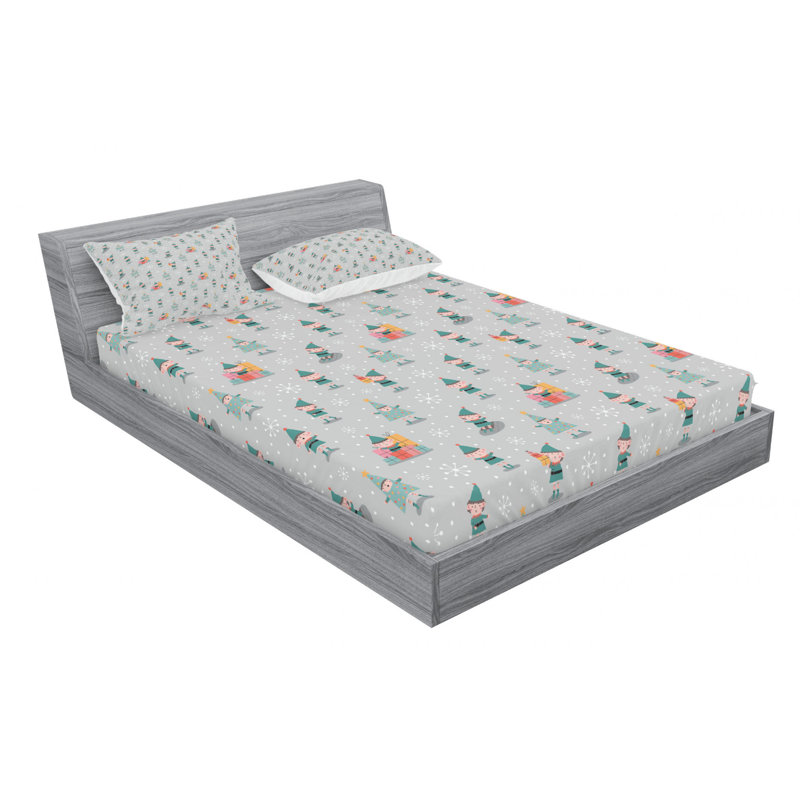 Microfiber Sheet Set, Queen Sheet Set with Fitted Sheet