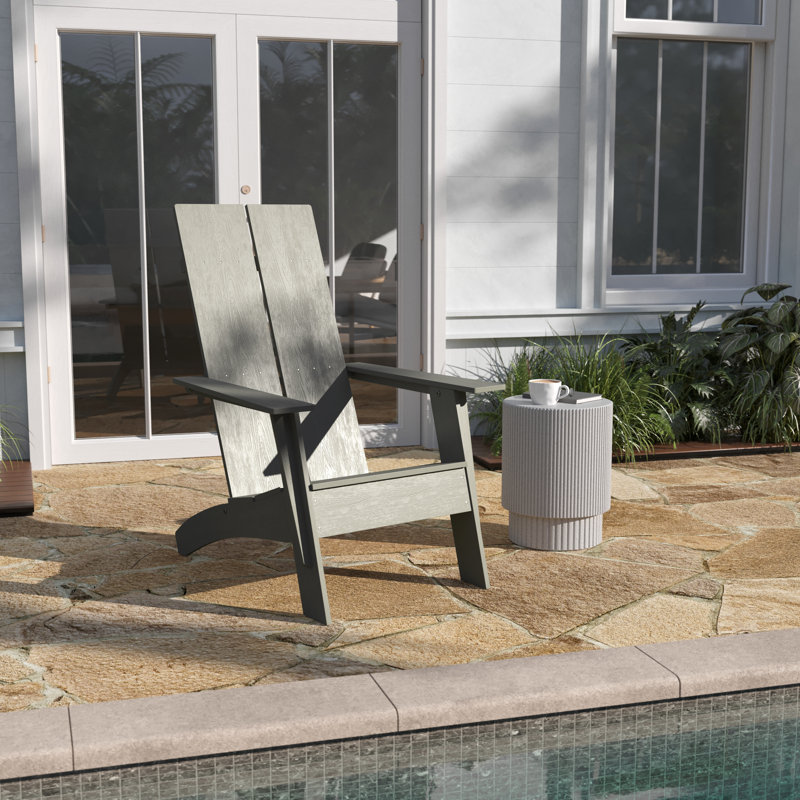 Outdoor Adirondack Chair, Gray
