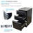 44.8'' L x 22'' W Matte Black Freestanding Laundry Sink with Faucet