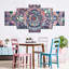 Mandala Ensemble d'enchantement sur toile 5 pièces-93026150