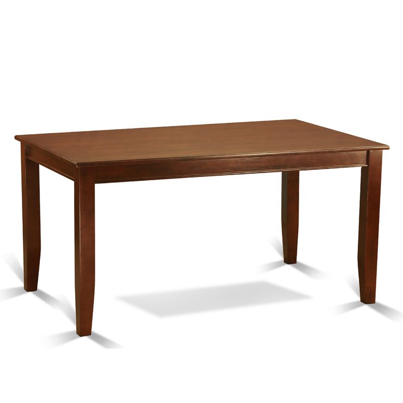 5 Piece Kitchen Table Set for 4 Includes a Rectangle Dining Room Table and 4 Solid Wood Seat Chairs, 36x60 Inch, Mahogany