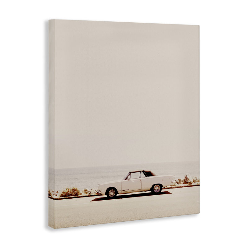California Dreaming Antique Car Canvas, design par Gemma Bardot, H 30 po x l 24 po
