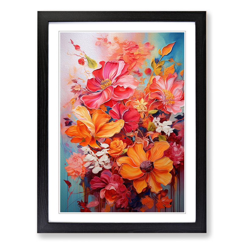 Single Picture Frame Print on Wood, Black Framed, 64cm H x 46cm W