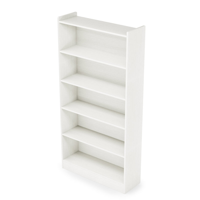 Bibliothèque moderne blanche avec rangement pour le salon, le bureau, la chambre à coucher, Blanc